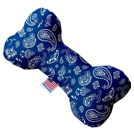 Mirage Pet Products Blue Western Canvas Bone Dog Toy 10 in. 1258-CTYBN10